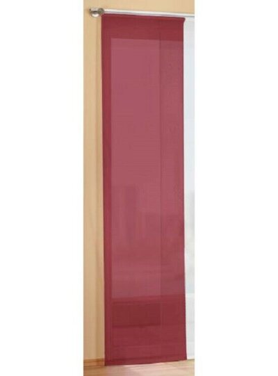 Schiebepanel Uni BORDEAUX Maße: HxB 245x60 cm mit Klettband ohne Zubehör (B-Ware), 8589-002