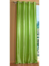 -20330- Apfelgrün 245x140 Ösenschal Gardine Taft Vorhang mit Ösen blickdicht Glänzend HxB cm