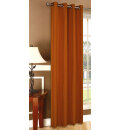 -20405- Terrakotta HxB 225x140 Vorhang Blickdicht Schal mit Ösen aus Microsatin, matt -20405-