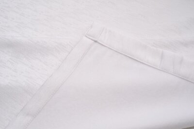 -20510-  Weiß-245x140 Thermo Gardine Schlaufen Vorhang Polar Fleece Rücken, matt