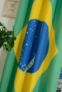 -20360- Brasilien 245x140 Gardine Vorhang &Ouml;senschal Flagge Fu&szlig;ball WM 2014 UK GR DE IT ES BRASIL - 20360-
