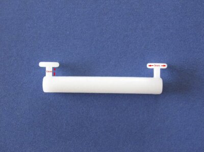 -1010-  Weiß-24 Stück  Schlaufengleiter 50 mm für Schlaufenschals an Gardinenschienen