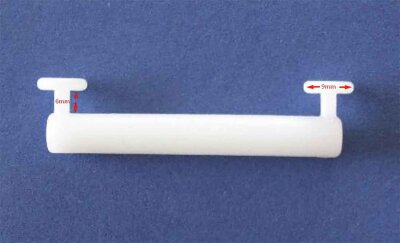 -1010-  Weiß-48 Stück  Schlaufengleiter 50 mm für Schlaufenschals an Gardinenschienen