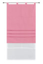 -20410-  Pink-60 x 175 (BxH) Doppel Raffrollo Palma Microsatin matt Voile
