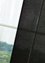 -85620- Schwarz 245x60 Schiebegardine Flächenvorhang Wildseide Optik Vorhang 245x60 cm -85620-