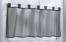 Panneaux, mit Schlaufen, Farbe Grau, Uni, Leicht Transparent, Waschbar, Ma&szlig;e HxB 60x150 cm