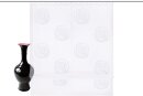 Raffrollo, mit Klettband, Farbe Weiss, Design Bestickt, Transparent, Waschbar, inkl. Montageanleitung und Zubehör, in verschiedenen Größen erhältlich