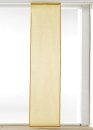 Schiebevorhang, mit Universalgardinenband, Farbe Gelb, Design Uni, Halbtransparent, Waschbar, in verschiedenen Größen erhältlich