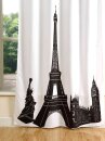 -204902- Eiffelturm 2 Stück 245x140 Vorhang Schal Blickdicht verdeckte Schlaufen Digitaldruck Gardine -204902-