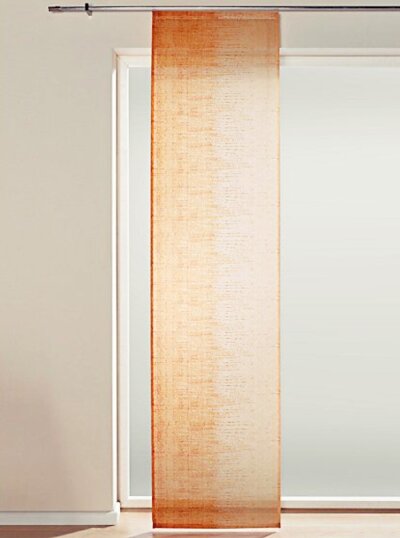 Schiebevorhang, mit Klettband, Farbe Orange, Design...
