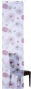 Schiebevorhang, mit Klettband, Farbe Weiss, Rot, Design Flower-Mix, Blumen, Transparent, Waschbar, in verschiedenen Gr&ouml;&szlig;en erh&auml;ltlich