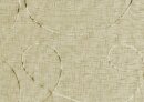 Raffrollo, mit Schlaufen, Farbe Sand, Design Kreiselmuster, Transparent, Waschbar, inkl. Montageanleitund und Zubeh&ouml;r, Ma&szlig;e HxB 140x80 cm