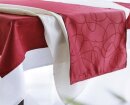 Tischdecke, Wohntraum, Farbe Bordeaux, Design Ellipsen, mit Fleckschutzausrüstung, Schimmernd, aus 100% Polyester, Waschbar, in verschiedenen Größen erhältlich