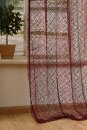 -20352-004  Bordeaux-245x140 Gardine Netzvorhang mit &Ouml;sen einfarbig transparent