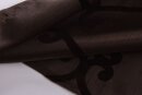 -20210- Braun HxB 245x140 cm Vorhang Widseide Optik blickdicht Flock Florentiner Schlaufenband -20210-
