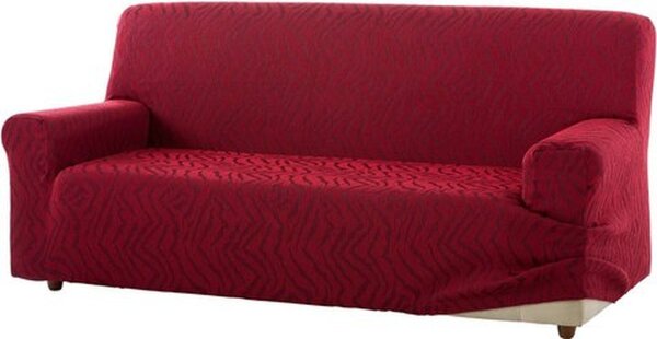Sofahusse 1tlg., Farbe rot, Zebra -221382-3 ca. 170-215 cm