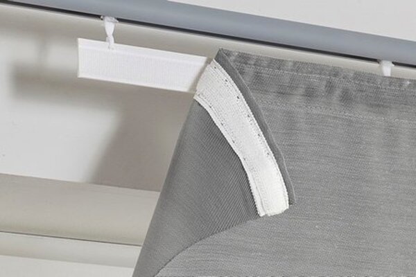 Schiebevorhang, Flächenvorhang, 1 Stück, Farbe grau, heine home, -132842- , mit Klettband