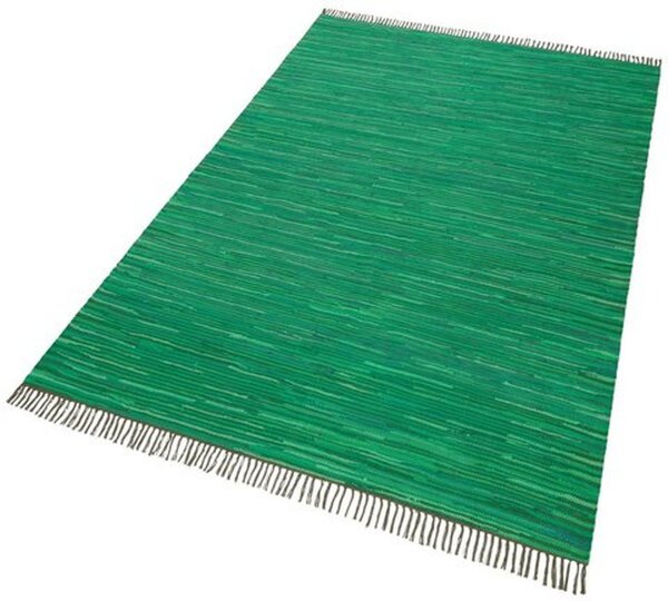 Teppich, Farbe grün, 1 Stück, my home, - Teppiche,-291078- , Er ist an den Seiten mit Fransen ausgestattet