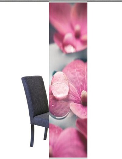 Schiebevorhang, Flächenvorhang 1 Stück, Farbe rosé, HOME WOHNIDEEN, -538906- , mit Klettband