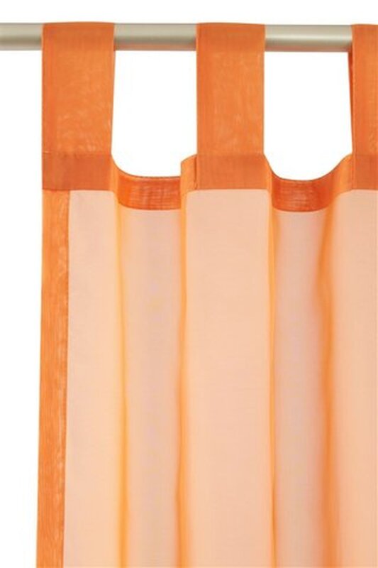 GARDINE, Farbe orange, my home »Pebel« , 1 Stück, mit Schlaufen -8250,  12,50 €