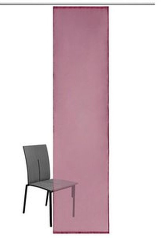 Schiebevorhang, Flächenvorhang 2 Stück, Farbe burgund, my home, -833508- , mit Klettband