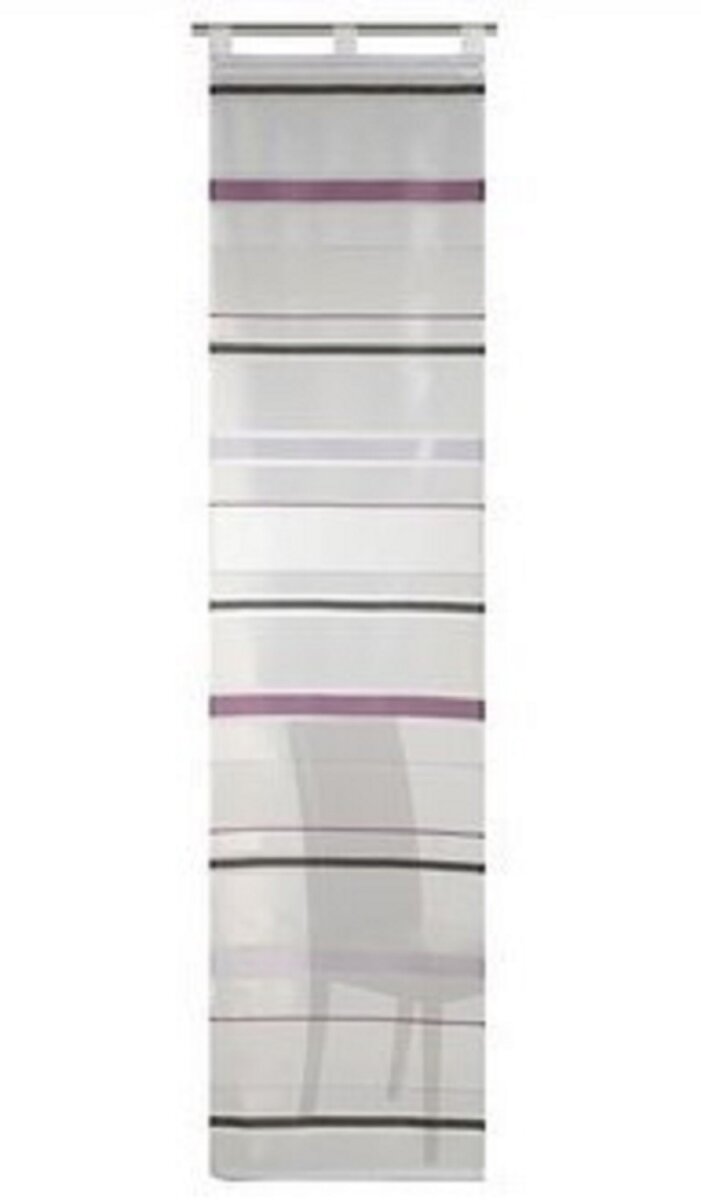 weiß-violett, Schiebevorhang, ELBERSDRU, Farbe 8,00 Stück, € 1 Flächenvorhang