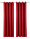 FERTIGDEKO, Vorhang, Farbe rot, 1 Stück,  my home, Farbe rot, -872677- , mit Ösen, Verdunkelnder Stoff, Wärmeabweisender Stoff, Kälteabweisender Stoff