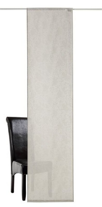 Schiebevorhang, Flächenvorhang, Farbe stein, 1 Stück, SCHÖNER WOHNEN, Größe: ca. 245x57 cm, mit Klettband
