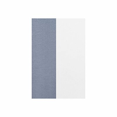 GARDINE, Farbe blau-creme, 1 Stück, my home, 622 - Gardinen, Größe: ca. H/B: 225x140 cm, mit Schlaufen