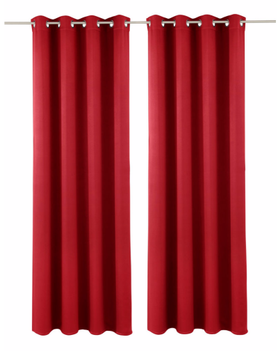 FERTIGDEKO, Farbe rot, 1 Stück, my home, Deko,  Größe: HxB ca. 175x280 cm, mit Ösen