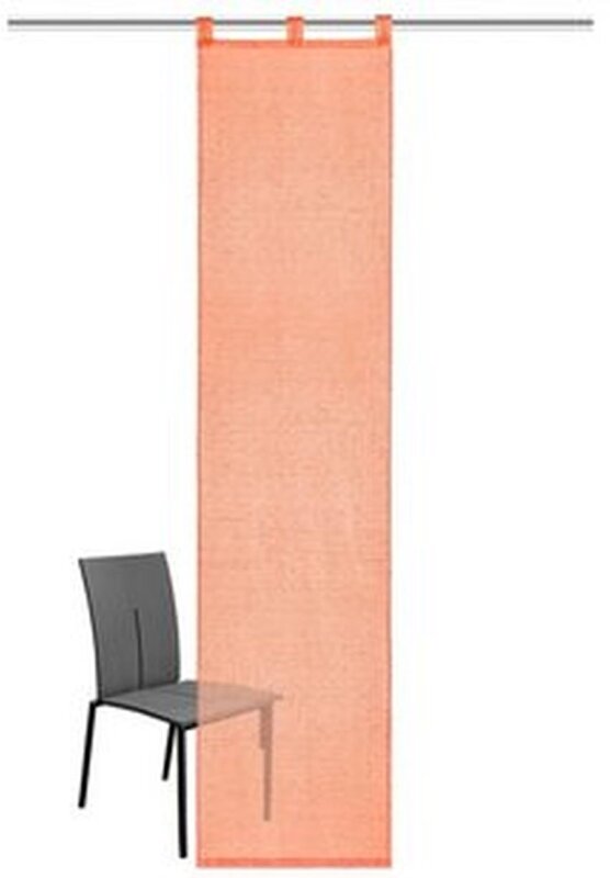 Schiebevorhang, Flächenvorhang, Farbe kürbis, 2 Stück, my home, Größe: ca. H/B: 145x57 cm, mit Schlaufen