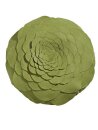 Dekokissen, 1 Stück, Farbe grün, Kissen/Kissenhülle, Größe: ca. 30 cm, rund,  reisverschluss, mit füllung