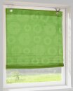 Raffrollo, Farbe grün, 1 Stück, -75957- , Einfache Montage mit Hakenaufhängung und Ösen, Lieferung inklusive Zubehör
