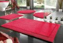 Badematte, Farbe bordeaux rot, 1 Stück, ecoRepublic home,  Deko, Größe: ca. 55x50 cm
