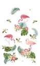 -20490- Flamingos 245x140 Vorhang Schal Blickdicht verdeckte Schlaufen Digitaldruck -20490-