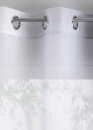 -10000183- Grautöne HxB 145x140 cm 2er Pack Gardinen Farbverlauf Vertikal  »Modena« Ösen Voile Vorhang Raffhalter