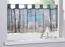 -10000262- Muschel HxB 40x120 cm Scheibengardine »Digital Druck« Voile Sclaufen Transparent Küchenfenster