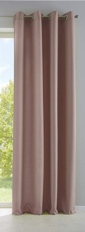 Vorhang Blickdicht Matt Lichtdurchlässig Gardine Ösen HxB 175x140 cm Limette