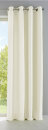 -10000265- Creme HxB 245x140 cm Vorhang Blickdicht Matt Lichtdurchlässig Gardine Ösen Leinen Optik Grobfaser
