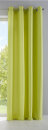 -10000265- Limette HxB 145x140 cm Vorhang Blickdicht Matt Lichtdurchlässig Gardine Ösen Leinen Optik Grobfaser