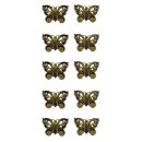 50392 Türknäufe 10er-Pack Griffe Set, Heine, Tür- u. Schrank, Schmetterlinge, Vintage, Maße ca. 7x5 cm , die Schraube ca. 4 cm 10er-Pack