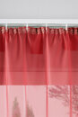 -61000CN-  Rot-HxB  225x140 cm 2er Pack Schlaufenschal uni transparent Voile