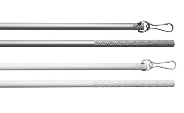 Schleuderstab aus Aluminium für Paneelwagen Flächenvorhänge Schiebegardinen Gardinen Vorhänge 75 cmSilber 10000325
