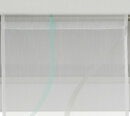 -10000329- Hellblau Mint HxB 40x30 cm Scheibenhänger Dreieck Voile Scheibengardine »Artvin« Beschwerung Bommel Küche