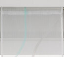 -10000329- Hellblau Mint HxB 80x30 cm Scheibenhänger Dreieck Voile Scheibengardine »Artvin« Beschwerung Bommel Küche