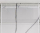 -10000332- Grau HxB 40x30 cm Scheibenhänger Voile Scheibengardine Gerade »Artvin« Beschwerung Küche