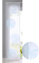 -10000317- Hellblau HxB 245x60 cm Flächenvorhang »Bilecik« Abtrakt Muster transparent Schiebegardine Gardine