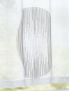 -10000315- Schwarz HxB 45x140 cm Scheibengardine »Balikesir« Voile Jacquard Kreise Muster Sichtschutz Küche