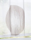 -10000315- Braun HxB 45x140 cm Scheibengardine »Balikesir« Voile Jacquard Kreise Muster Sichtschutz Küche