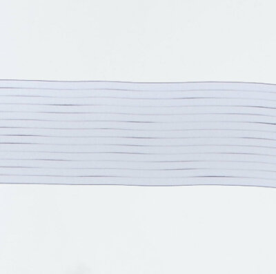 -10000313- Schwarz HxB 245x60 cm Flächenvorhang »Antalya« Linien Muster transparent Schiebegardine Gardine